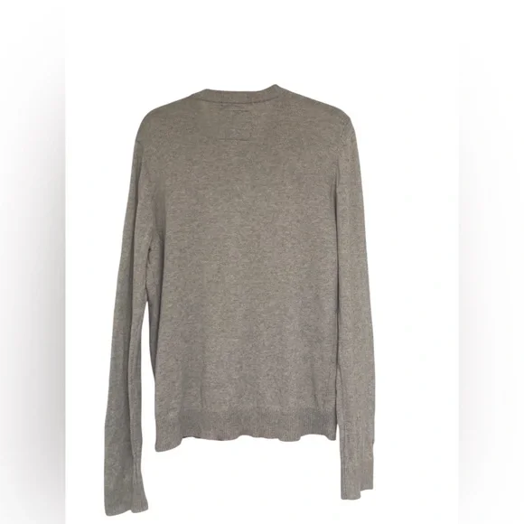Abercrombie & Fitch Men's Heather Gray V-Neck Sweater GUC L - Picture 2 of 5